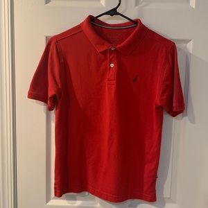 NAUTICA Red Boys Polo shirt size 14/16 - Worn 1x - no stains. Smoke free home